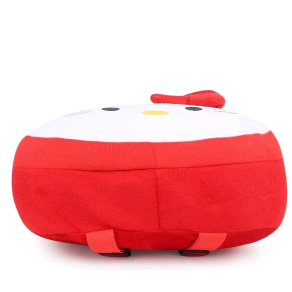 Hello Kitty Plush Backpack – Soft Embroidered Character Bag Adjustable Straps - Picture 4 of 5
